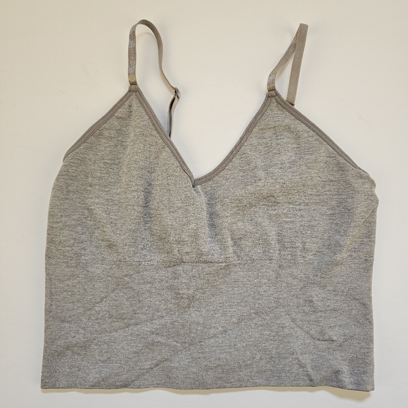 Set of black and nylon elastane blend seamless training sports bra size S US - Picture 3 of 6